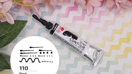 Універсальний акриловий Контур 135110 колір Чорний, 20 мл, ROSA Talent  