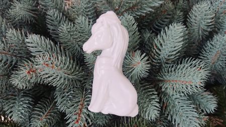 Заготовка Коник з пластмаси для ялинкових прикрас, 10 см, 1 шт