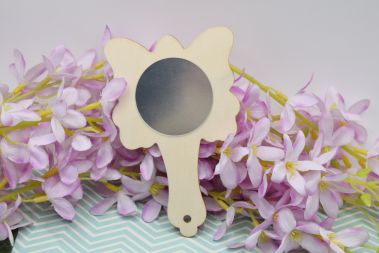 Основа для розпису та декорування фігурка плоска Дзеркальце Метелик , фанера, 13см