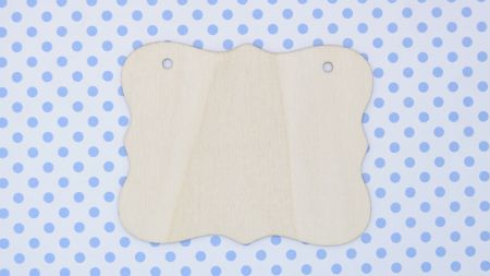 Основа для декупажу, випалювання Табличка прямокутна фігурна , фанера, 10*8 см 2975