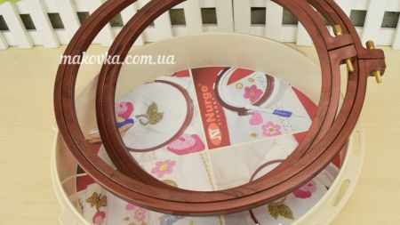 Nurge 180-2 комплект из пялец и подставки для ковровой техники (панч) д=17,7см и 22,8см, толщина 7-9мм36083