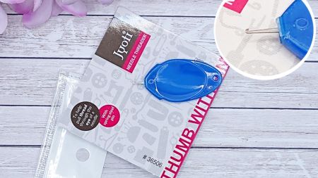 Заправник нитці металевий з пластиковою ручкою JYOTI, 36506 1 штука