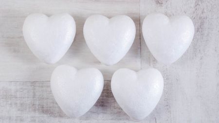 Набір пінопластових основ, фігурок Серце SANTI 5 шт/уп., 740614 
