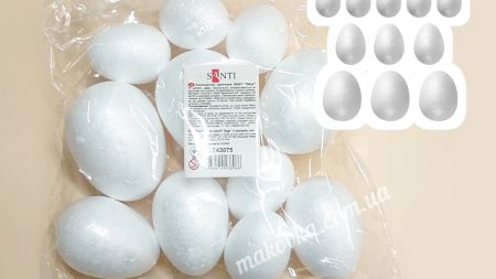 Яйця з пінопласту 11 штук різних розмірів, SANTI 743075 , набір заготовок для творчості
