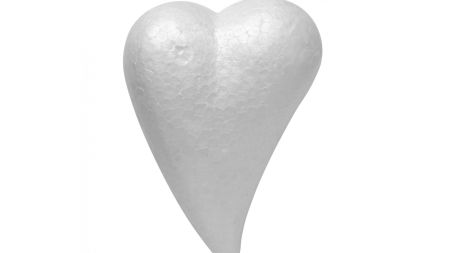 Пінопластова основа, заготовка для творчості SANTI Серце 12см 743114 