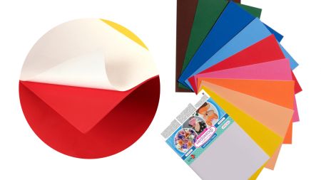 Набір кольорового фоама з клейовим шаром 10 різних кольорів , товщина 1.7 мм, розмір А4, Santi 742718