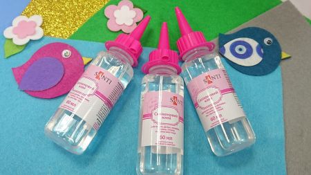 Клей силиконовый жидкий, 60г, Santi 32028748619