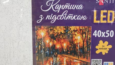 SANTI Розпис за номерами LED підсвітка 955074 Осінній парк