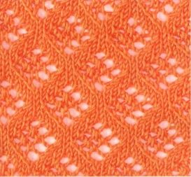 ажурный узор спицами а-17