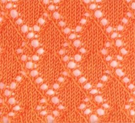 ажурный узор спицами а-20