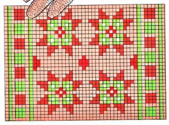 Узор жаккардовый для вязания 26