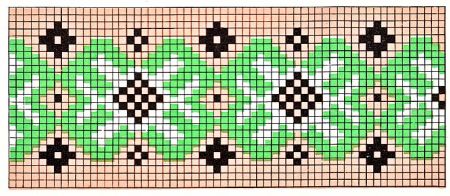 Узор жаккардовый для вязания 27