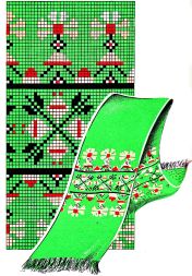 Узор жаккардовый для вязания 30