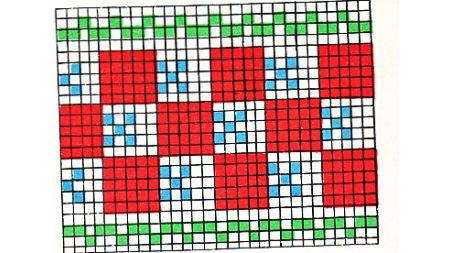 Узор жаккардовый для вязания 31