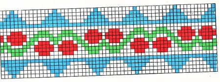 Узор жаккардовый для вязания 32