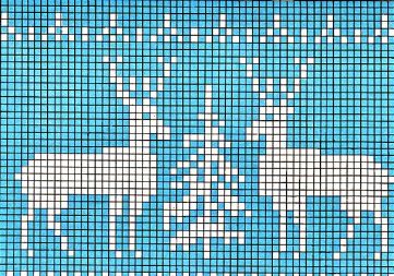 Узор жаккардовый для вязания 34