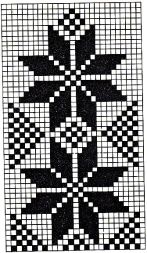 Узор жаккардовый для вязания 36