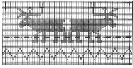 Узор жаккардовый для вязания 37