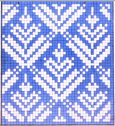 Узор жаккардовый для вязания 48