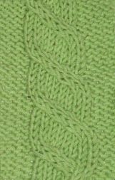Узор спицами Коса К-4 из 8 петель