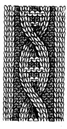 Візерунок спицями Коса К-8