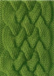 Візерунок спицями Коса К-17 складна