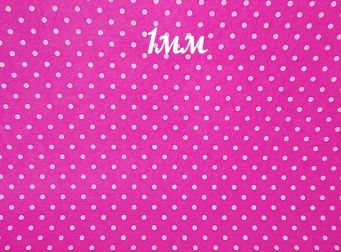 Фетр 1мм рожевий з малюнком Горох (F12), А3 165089