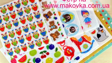 Фетр с рисунком33451