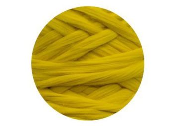 Вовна для валяния мериносовая колір 239 яскравий лимон 50г Наша Пряжа
