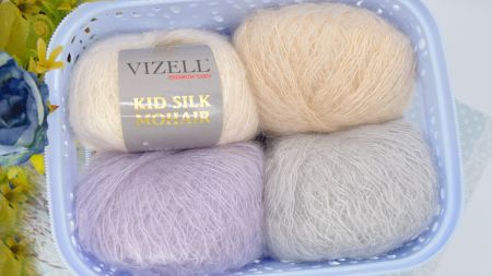Пряжа Кід Сілк Мохер Візель Kid Silk Mohair Vizell мохер на шовку