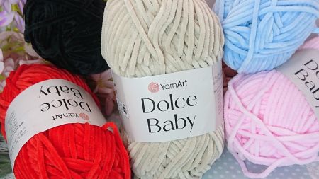 Тонкі плюшеві нитки Дольче бебі ЯрнАрт для в'язання Dolce Baby YarnArt 