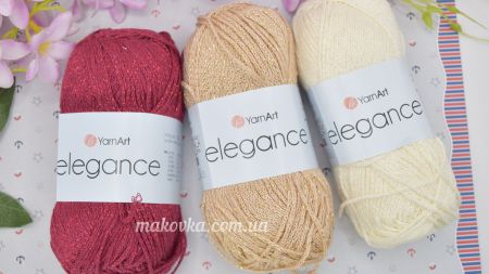 Пряжа Елеганс ЯрнАрт з люрексом Elegance Yarn Art 