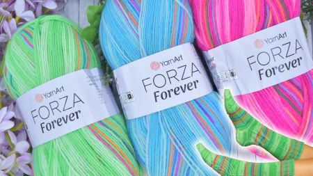 Пряжа шкарпеткова Форза Форевер ЯрнАрт Forza Forever Yarn Art шкарпеткова для в'язання