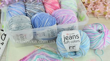 Пряжа Джинс Софт колорс ЯрнАрт JEANS Soft colors YarnArt