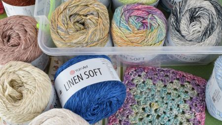 Пряжа Лінен софт Ярн Арт Linen Soft Yarn Art 