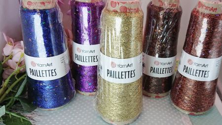 Пряжа люрекс з паєтками Paillettes Yarn Art YarnArt 