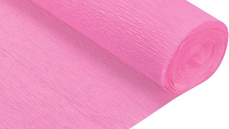 Гофрований папір SANTI Рожевий 708083, щільність 122г/м² , рулон 50*200см