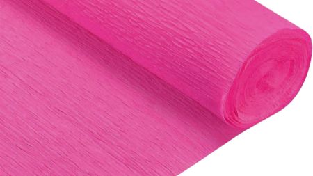 Гофрований папір SANTI Яскраво-рожевий 708084 , щільність 122г/м² , рулон 50*200см