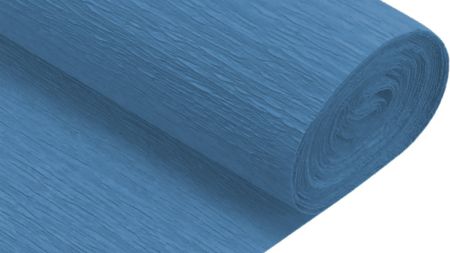 Гофрований папір SANTI Синій 708089, щільність 122г/м² , рулон 50*200см