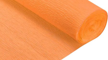 Гофрований папір SANTI Помаранчевий 708095, щільність 122г/м² , рулон 50*200см