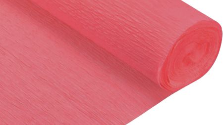 Гофрований папір SANTI Кораловий 708442, щільність 122г/м² , рулон 50*200см