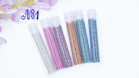 Бульонки скляні Набір №01 , 6 туб асорті 6 кольорів