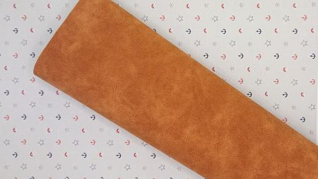 Штучна замша для рукоділля А4 колір Світло-коричневий  1 шт