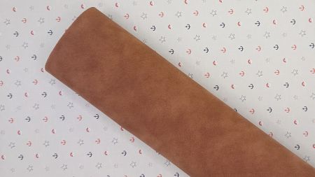 Штучна замша для рукоділля А4 колір коричневий  1 шт