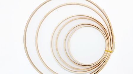 Набір основ, рамки для панно, бамбукові, діаметр 12, 15,18, 20, 26,30см борт 1см