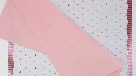 Оксамитова тканина для рукоділля, розмір А4, колір світлий рожевий