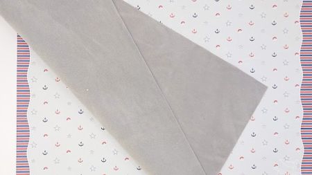 Оксамитова тканина для рукоділля, розмір А4, колір Сірий