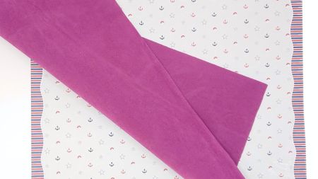 Оксамитова тканина для рукоділля, розмір А4, колір пурпуровий