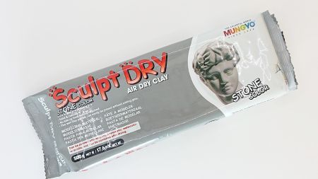 Sculpt Dry, MUNGYO MS500 Пластика для моделювання, сіра, самозастигаюча, 500 г., 
