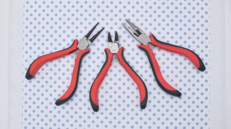 Набір інструментів для біжутерії та творчих робіт, 3 шт кусачки, плоскогубці , круглогубці